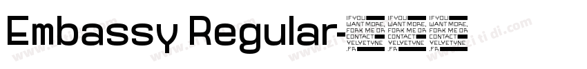 Embassy Regular字体转换